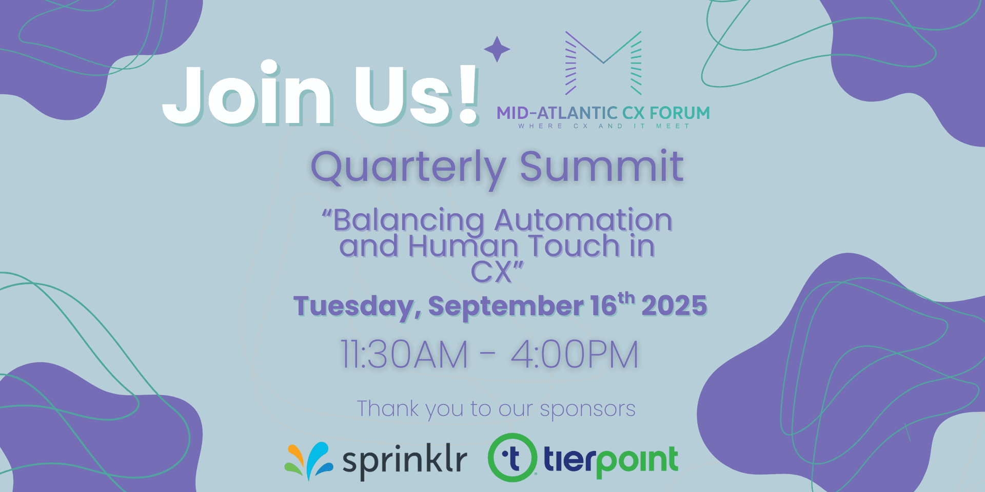 September 16th - Quaterly Summit 
